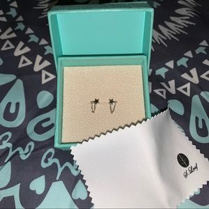 Star Dangle Chain Earrings NWT